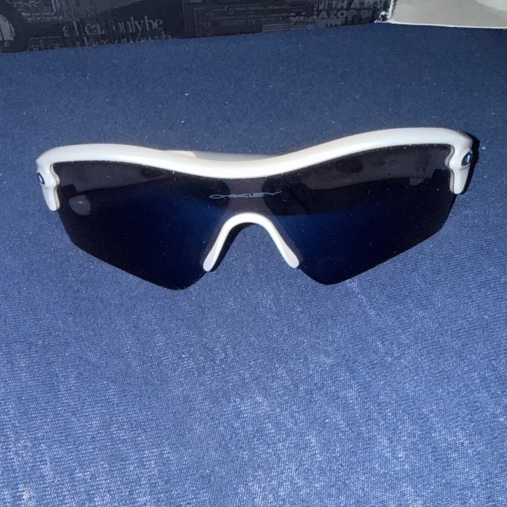 Oakley Black and White Sports Glasses